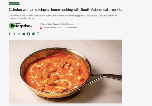 Caledon woman spicing up home cooking with South Asian meal prep kits